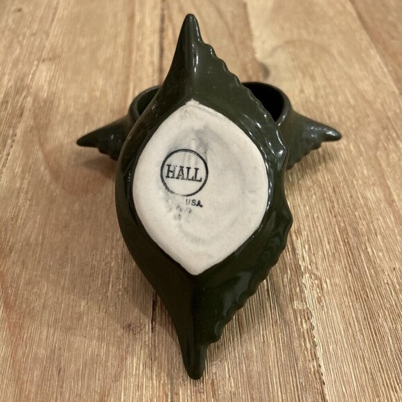 Hall Pottery Deviled Crab Baking Dish GREEN Butter Cup Ceramic #232 Ramekin (2) - Picture 3 of 3